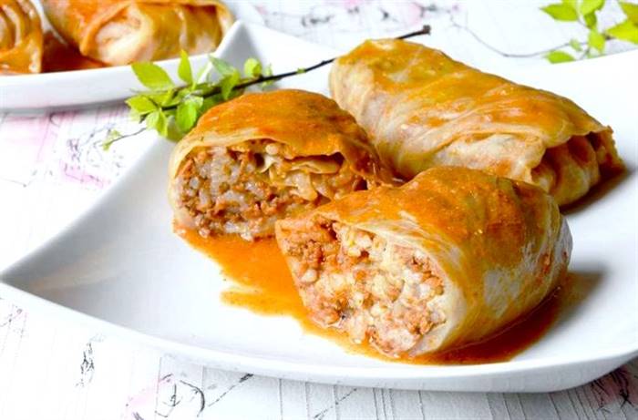 Як приготувати голубці з м'ясом і рисом качана непридатне листя, сполосніть